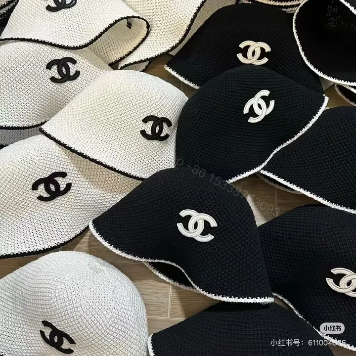 View 1 of Knit Visor Set: Modern Luxe Essential for Sunny Days