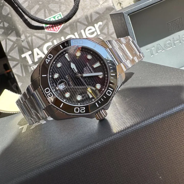 View 1 of TAG Heuer Aquaracer 300M Quartz 43 Stainless Steel BlackBracelet WAY101A.BA0746