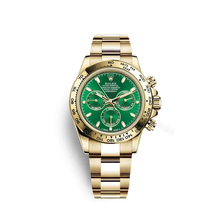 View 1 of Rolex Daytona Yellow Gold Cosmograph Green Dial