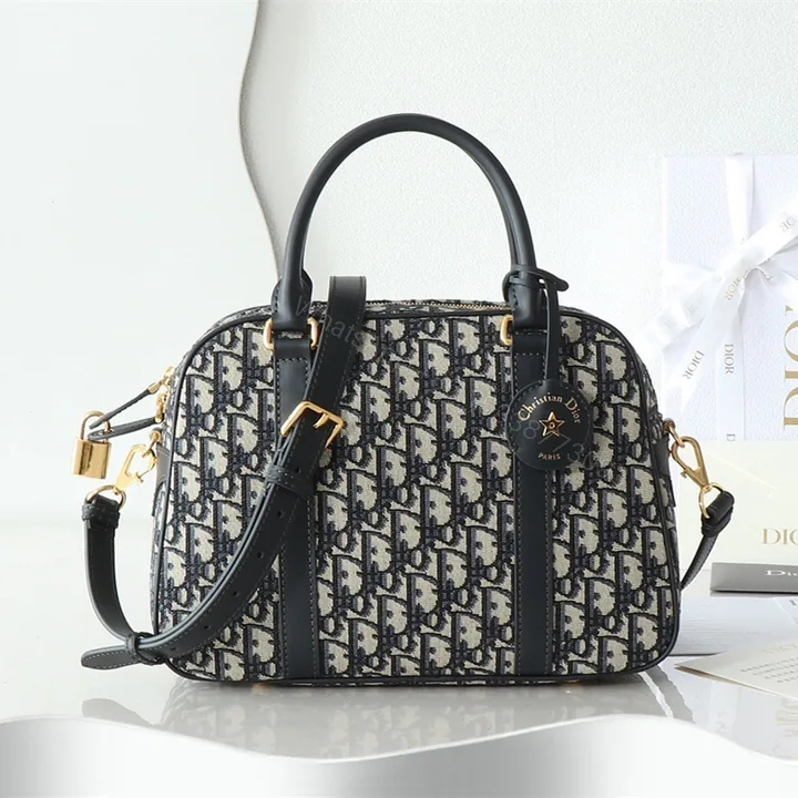 View 1 of 高仿Dior*Vibe系列M134M928保齡球手袋印花大號免檢版