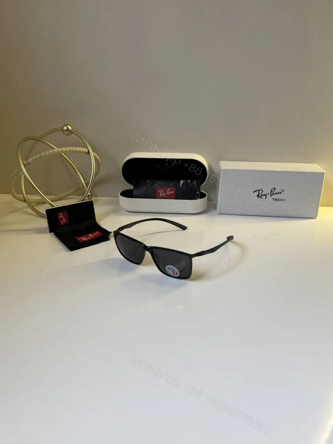 View 1 of First Copy Ray-Ban 8381 Black Wayfarer Sunglasses UV Protected Premium Quality