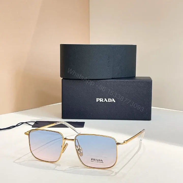 View 1 of Gold-Accent Gradient Lens Sunglasses, Modern Luxe, All-Day Comfort
