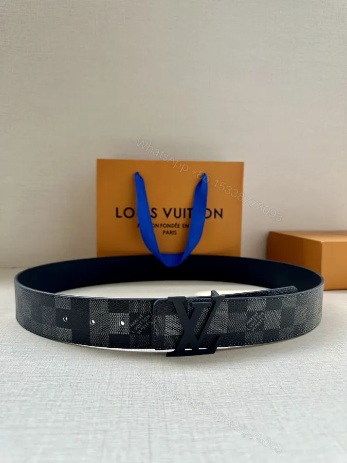 View 1 of Checkerboard Damier Belt: Modern Structural Luxury Edge