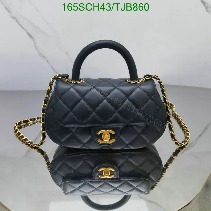 View 1 of Chanel Black Mini Coco Top Handle with Sheepskin 4579