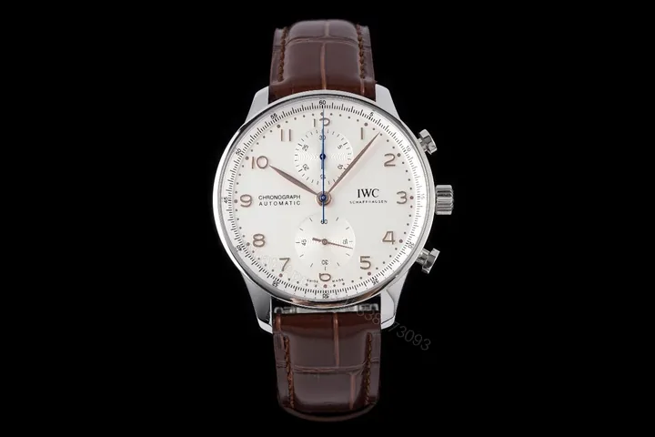 View 1 of IWC Portuguese Chrono-Automatic White Gold / Tim Jeffries IW3714-67