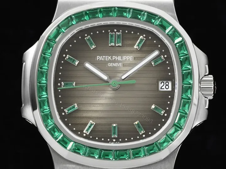 View 1 of Patek Philippe Nautilus 5711 Platinum – Emerald Grey Dial 5711/113P-001