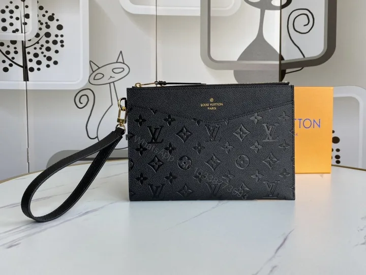 View 1 of Louis Vuitton Empreinte Daily Pouch Black