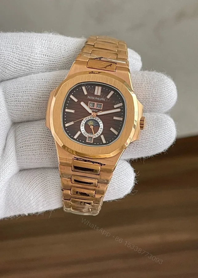 View 1 of Patek Philippe Nautilus Moonphase White Dial Automatic 40mm