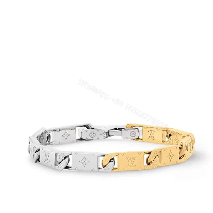 View 1 of Louis Vuitton Monogram Tied Up Bracelet Gold And Silver M1306L