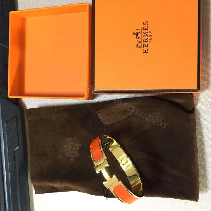 View 1 of 100% Original Hermes H Bracelet