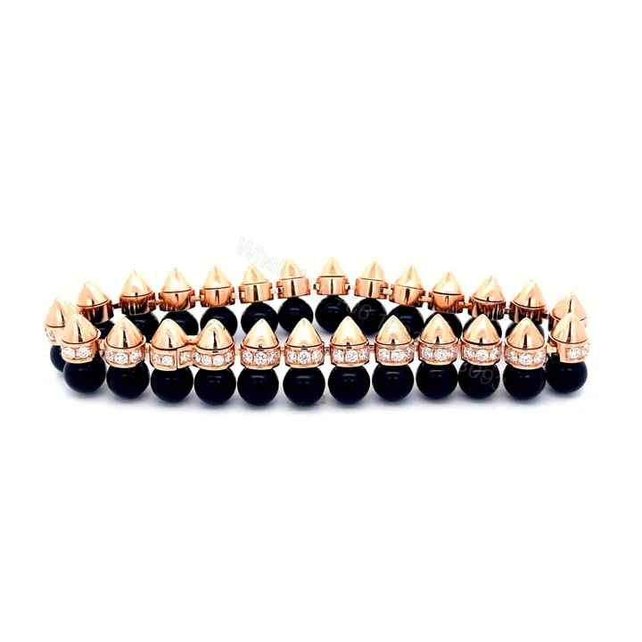 View 1 of 18K Rose Gold Clash de Cartier Black Onyx and Diamond Bracelet