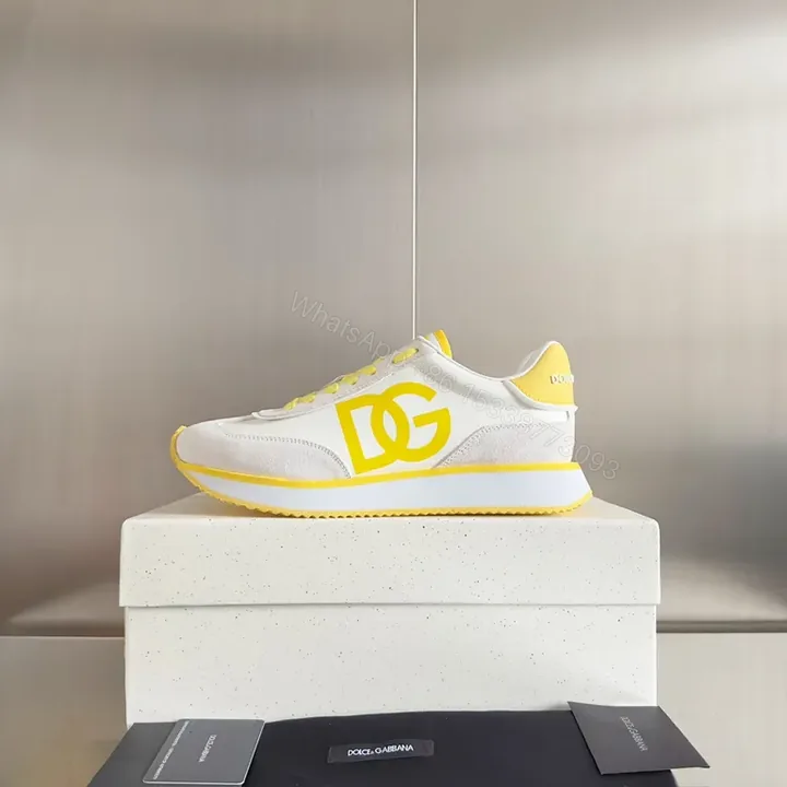 View 1 of Minimalist Revival Yellow DG-Inspired Sneakers