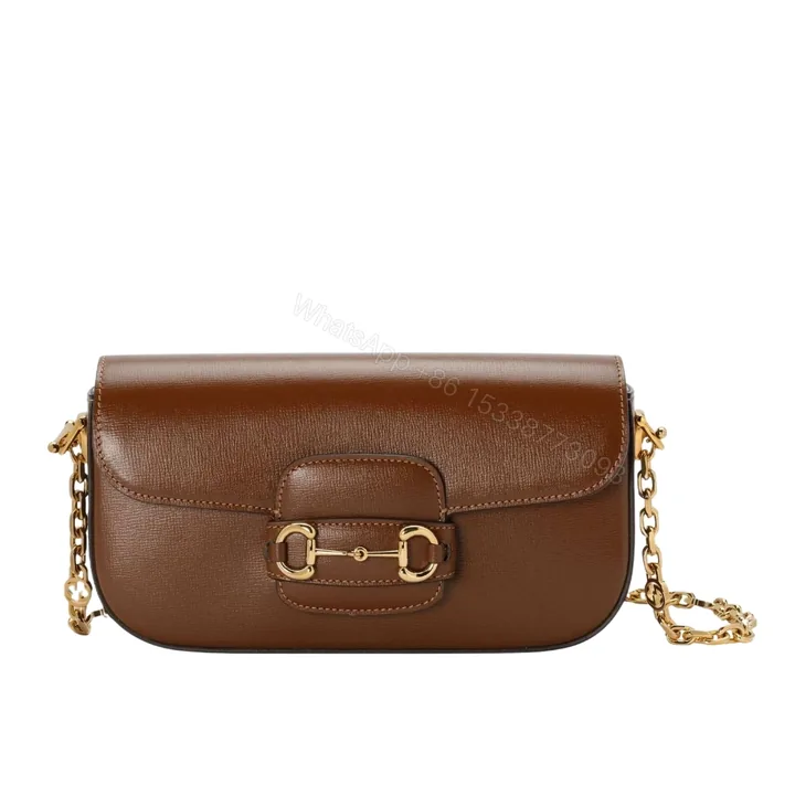 View 1 of Gucci Horsebit 1955 Small Shoulder Bag Brown 24Cm