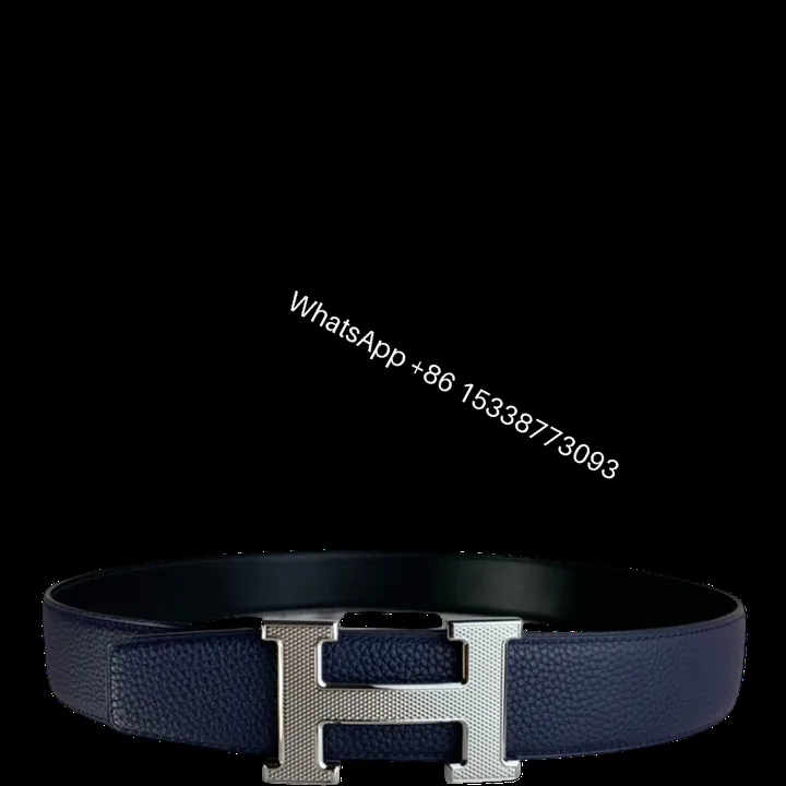 View 1 of HERMES BELT TOGO SWIFT BUCKLE BLUE 38MM