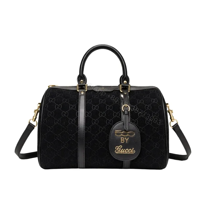 View 1 of Gucci Small Jumbo GG Canvas Duffle Bag Black 30Cm