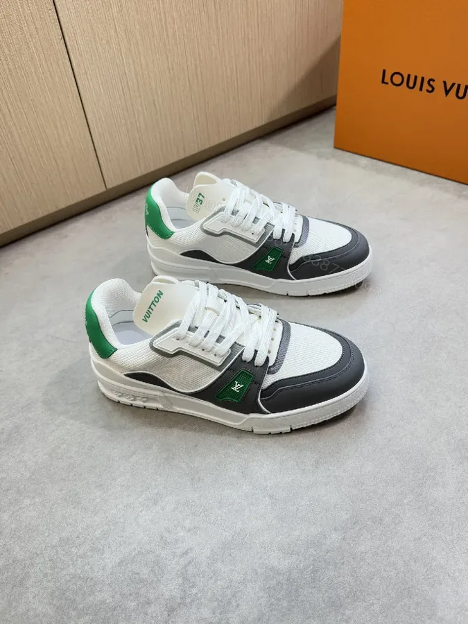 View 1 of White Mesh + Leather High-Top + Designer-Inspired + Comfort Tech Sneaker
