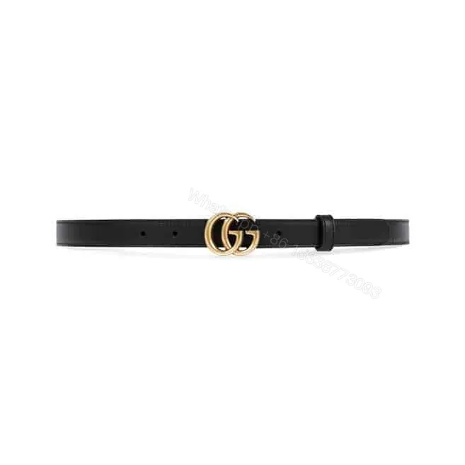 View 1 of GUCCI BLACK GG MARMONT BELT 30MM – B30