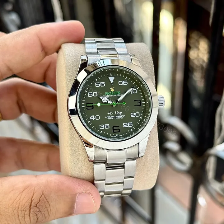 View 1 of Rolex Air-King Olive Green Aviation-Inspired Dial