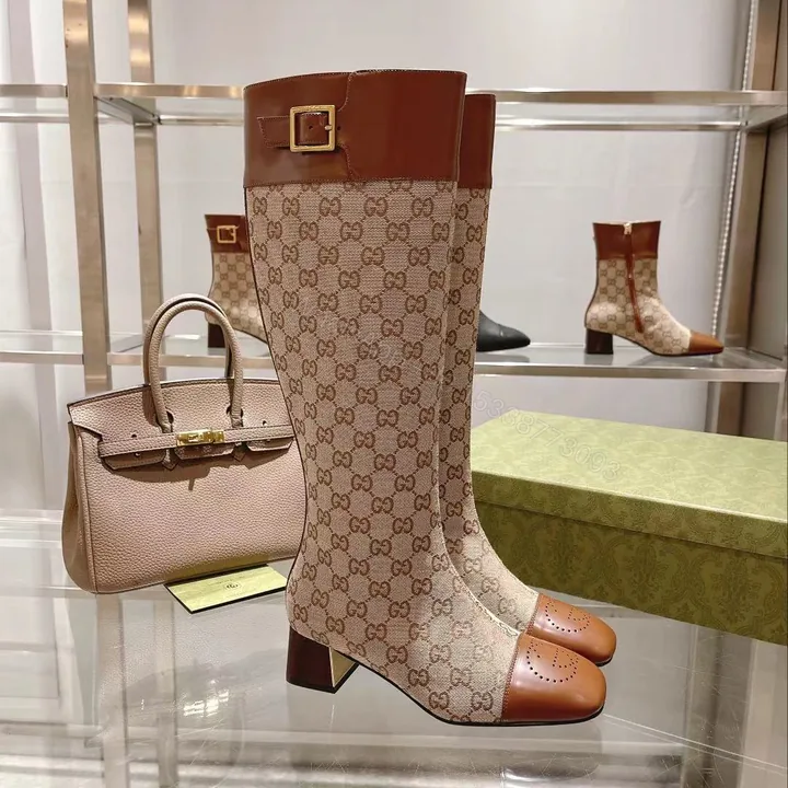 View 1 of GG Beige GG Supreme Boots