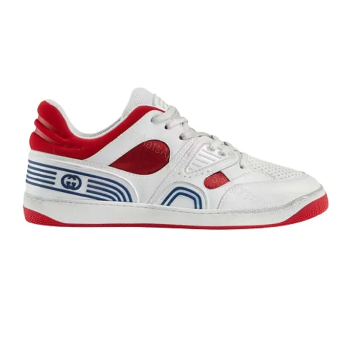 View 1 of GUCCI BASKET SNEAKERS IN WHITE AND RED – GC182
