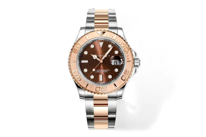 View 1 of RM Factory Clean Factory Rolex Yacht-Master 40 Rose Gold Brown Dial