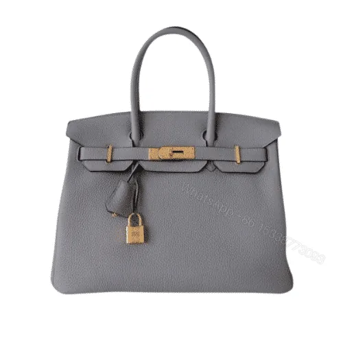 View 1 of HERMES BIRKIN 35 TOGO GOLD HARDWARE GREY 35CM