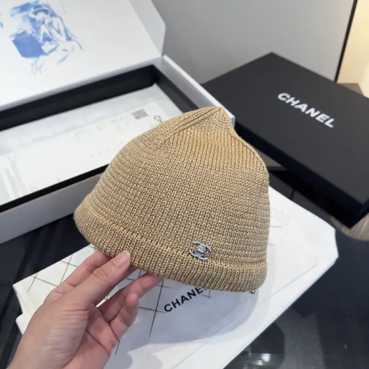 View 1 of Textured Knit Beanie with Signature Detail - Premium Style Beanie