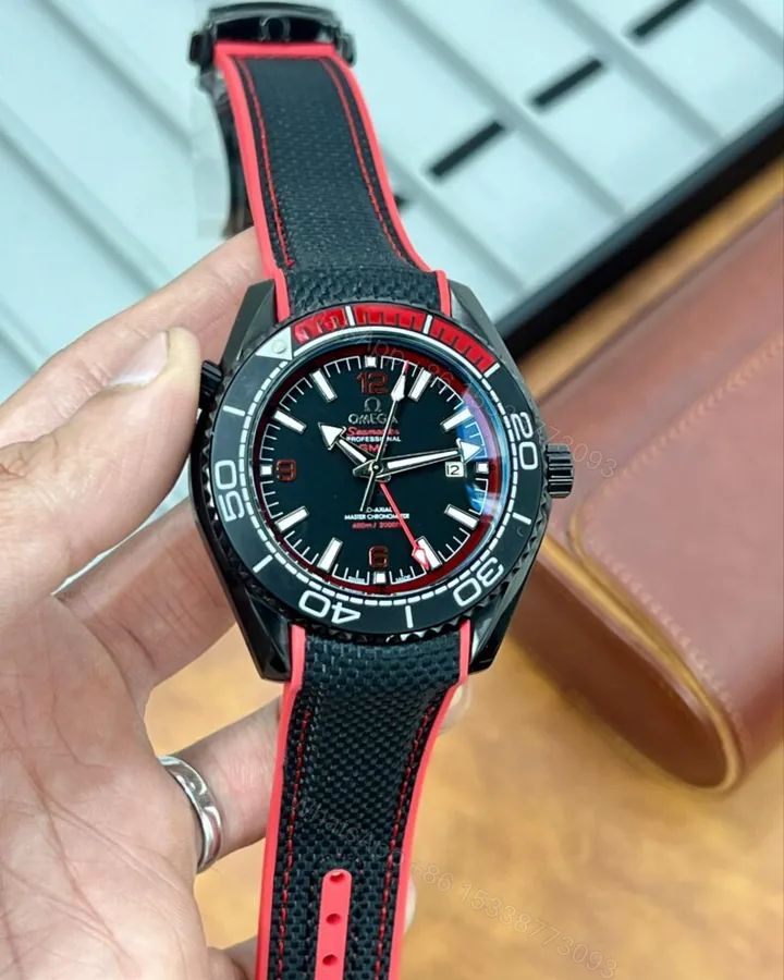 View 1 of Omega Planet Ocean GMT Automatic Black 46MM