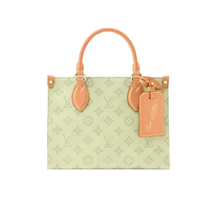 View 1 of Louis Vuitton Onthego PM Monogram Origine Vert Asnières 25Cm