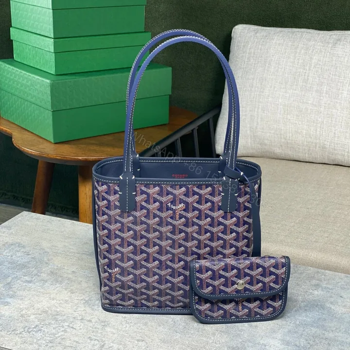 View 1 of 高仿Goyard*GY10184雙面兩用MiniTote手袋深藍免檢版