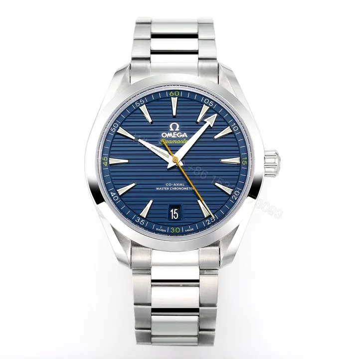 View 1 of Omega Seamaster Aqua Terra 150M Co-Axial Master Chronometer 41mm Blue Dial Stainless Steel Watch