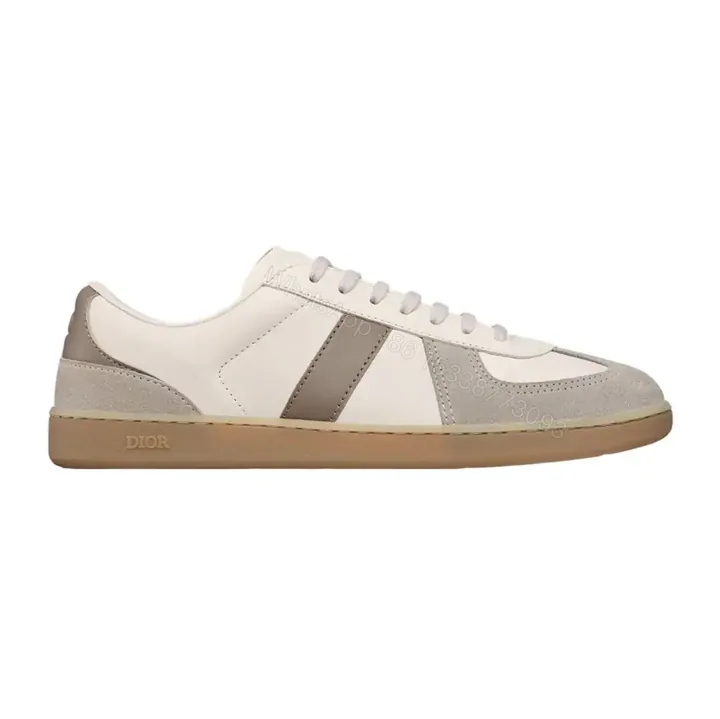 View 1 of DIOR B01 MATCHPOINT SNEAKER GRAY AND WHITE SMOOTH CALFSKIN WITH GRAY SUEDE – CD240