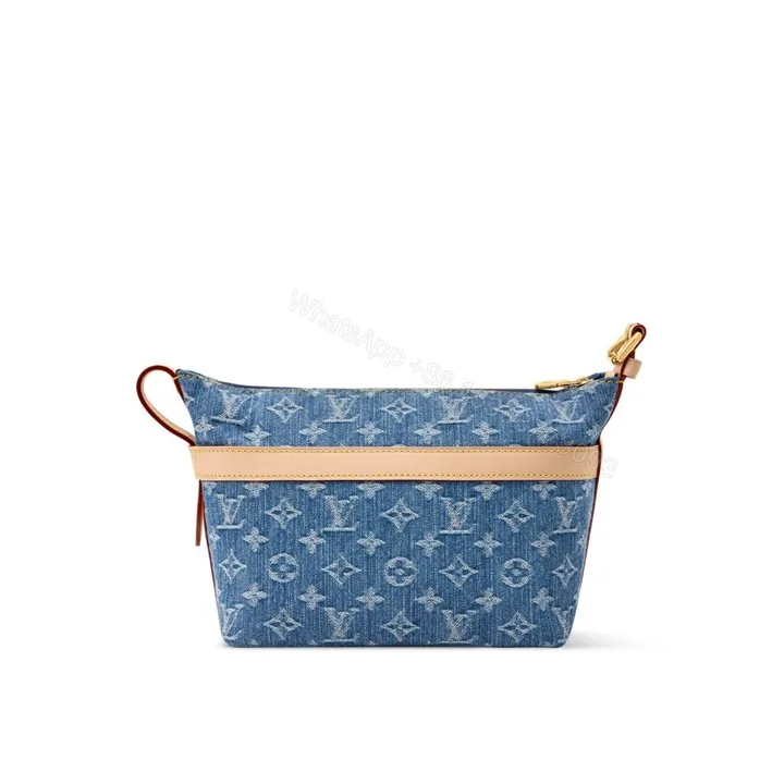 View 1 of Louis Vuitton Cruiser Toiletry Bag Blue Denim 22Cm M27945