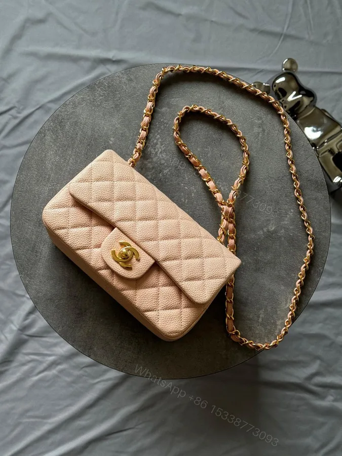 View 1 of Chanel Burgundy Red Quilted Caviar Classic Bag Gold Hardware