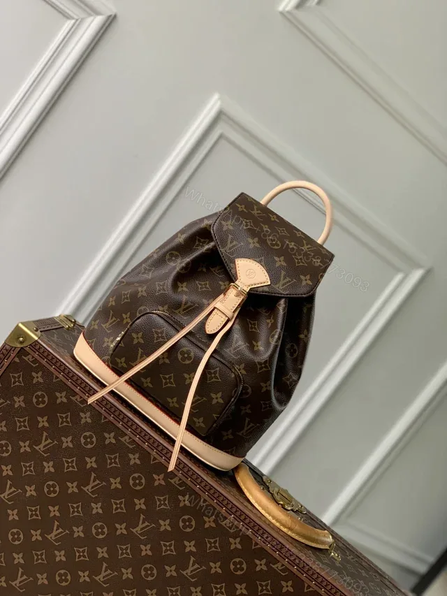 View 1 of Louis Vuitton Montsouris PM backpack in Monogram coated canvas