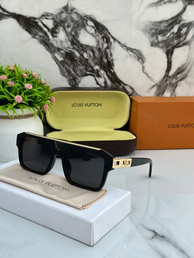 View 1 of Louis Vuitton Sunglasses Black-Grey