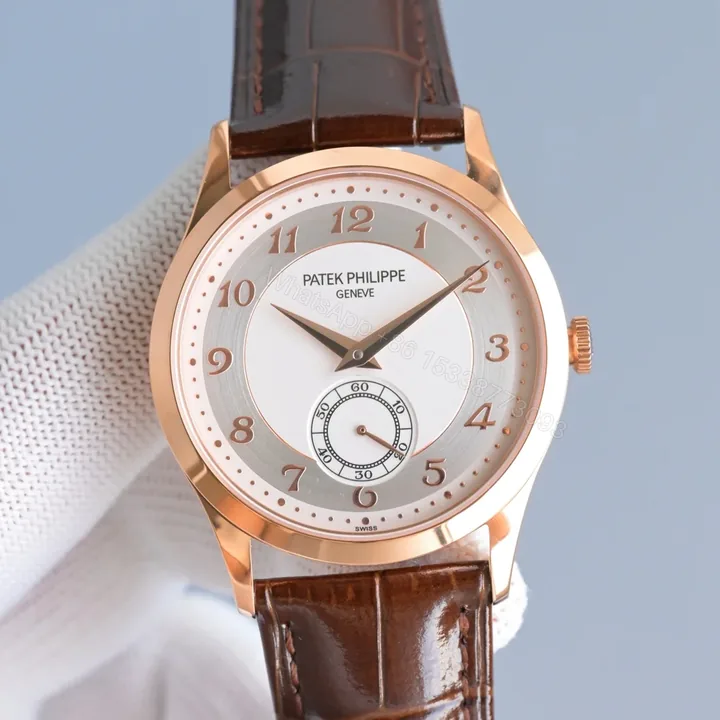 View 1 of Patek Philippe Calatrava Style Manual Winding Dress Watch Leather Strap Classic Edition PP-CALATRAVA-CLASSIC-MANUAL-WINDING-LEATHER-42H