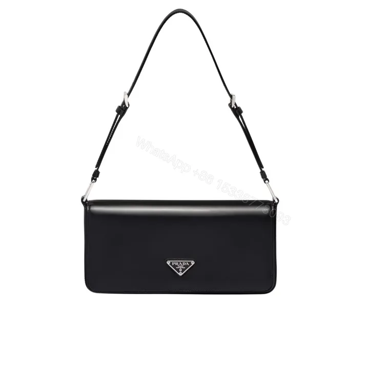 View 1 of PRADA BRUSHED PRADA FEMME BAG BLACK 22CM