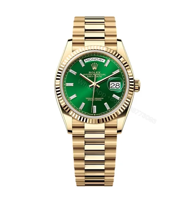 View 1 of Superclone Rolex Day-Date Bright Green Diamond Dial 128238-0130 36 mm