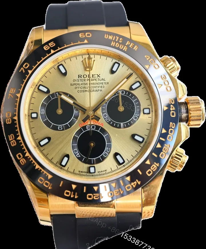 View 1 of Rolex Cosmograph Daytona Yellow Gold Cerachrom Champagne Oysterflex 116518LN-0040