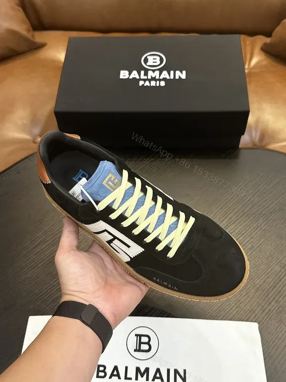 View 1 of Balmain-Inspired Luxe Sneakers: Cushioned Everyday Comfort
