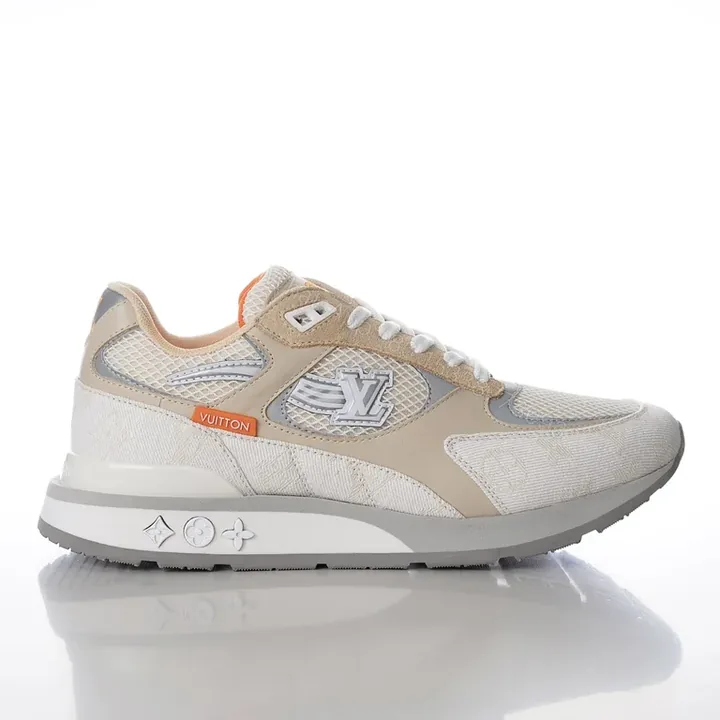 View 1 of Textured Neutrals Luxe High-Tops with LV-Inspired Monogram