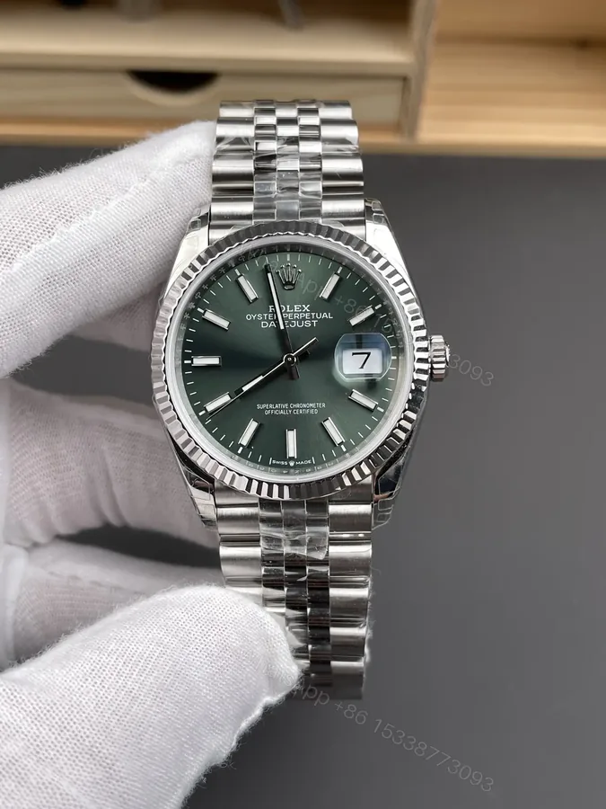 View 1 of Rolex Datejust 36 Green Ombré Dial Jubilee Bracelet Ultimate 36MM 126234-0059