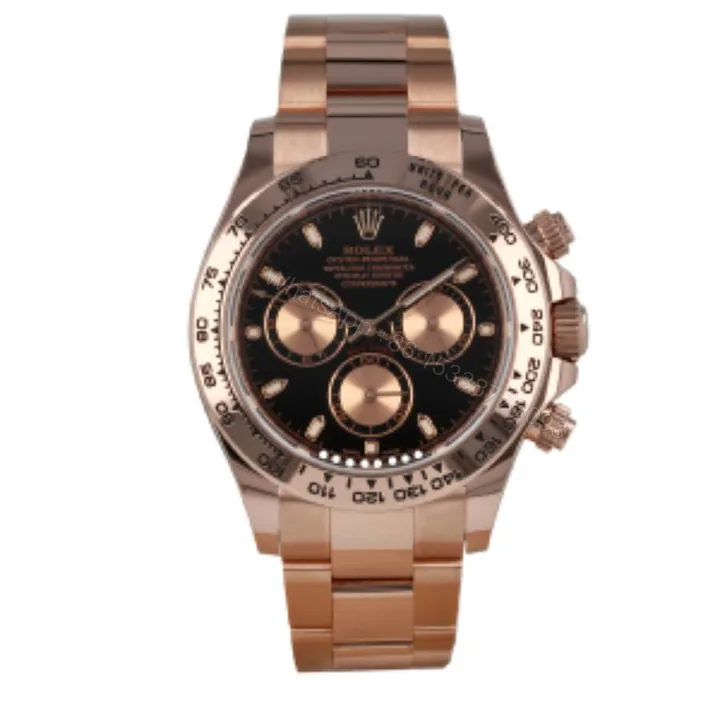 View 1 of Rolex Daytona Cosmograph 116505 Everose Gold Black Dial Super Clone