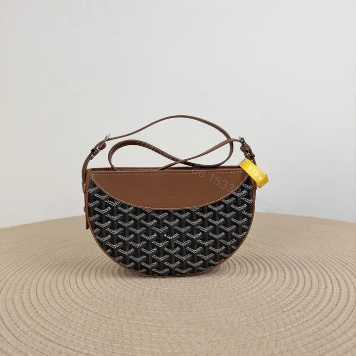 View 1 of 高仿Goyard*01CL03P單肩半月包棕色免檢版