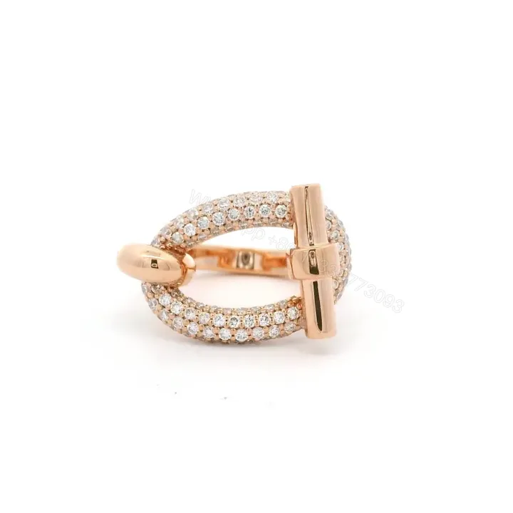 View 1 of 18K Rose Gold Hermes Lab Diamond Adage Women Ring