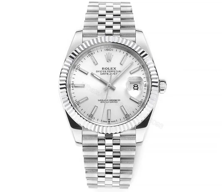 View 1 of VS Factory Clean Factory DDF Silver Classic Rolex Style Watch