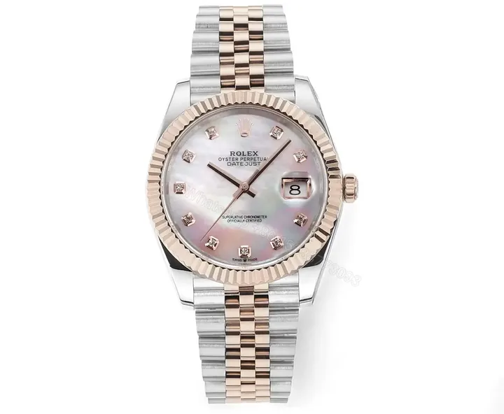 View 1 of Rolex Datejust 41 Rolesor Everose Fluted Oyster MOP 126331-0013