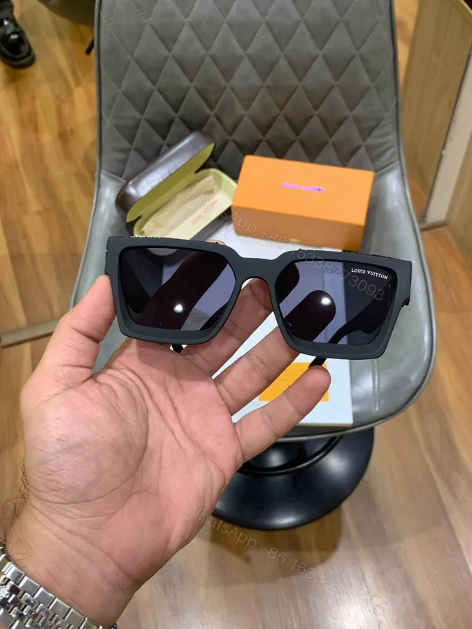 View 1 of First Copy Louis Vuitton Black Wayfarer Frame Men’s Sunglasses