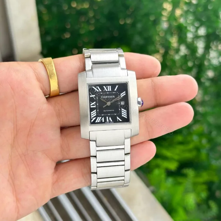 View 1 of Cartier Tank Francaise Black Dial 38MM Automatic